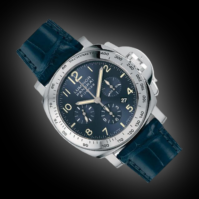 Panerai Luminor Chrono 00224 Blue Dial, Stainless Steel, 44.0 mm