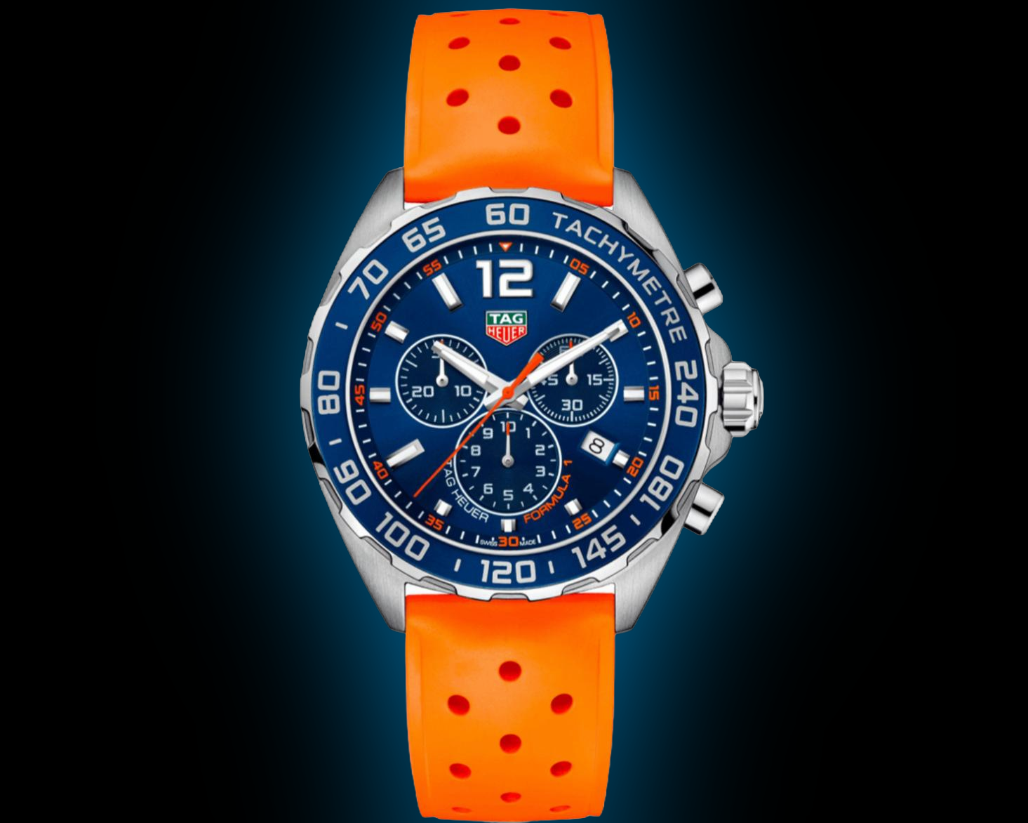 TAG Heuer Formula FT8028 Blue Dial, Steel, Chronograph, Fixed Bezel
