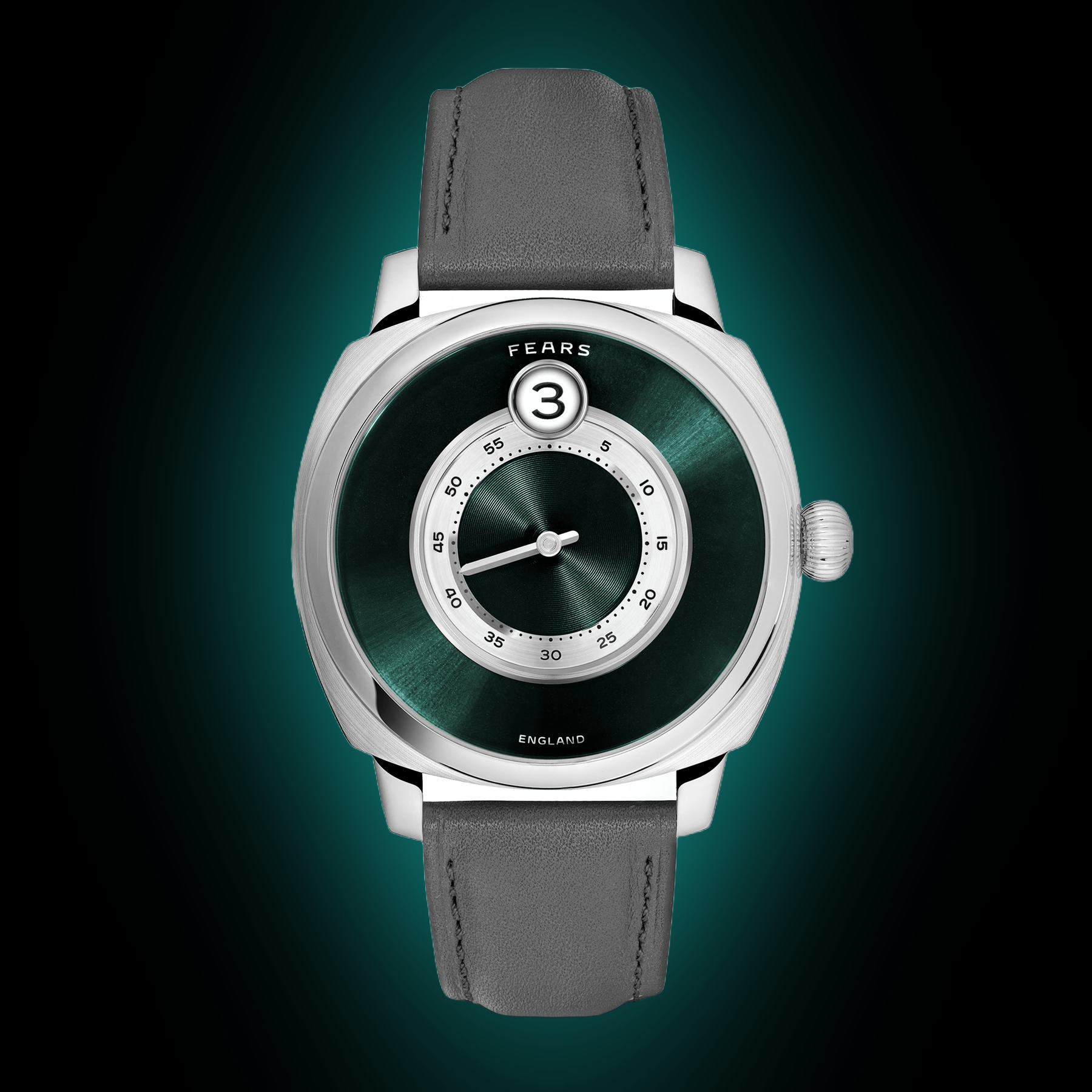 Fears Brunswick Mallard Green Dial, Stainless Steel, 40.5 mm, Jump