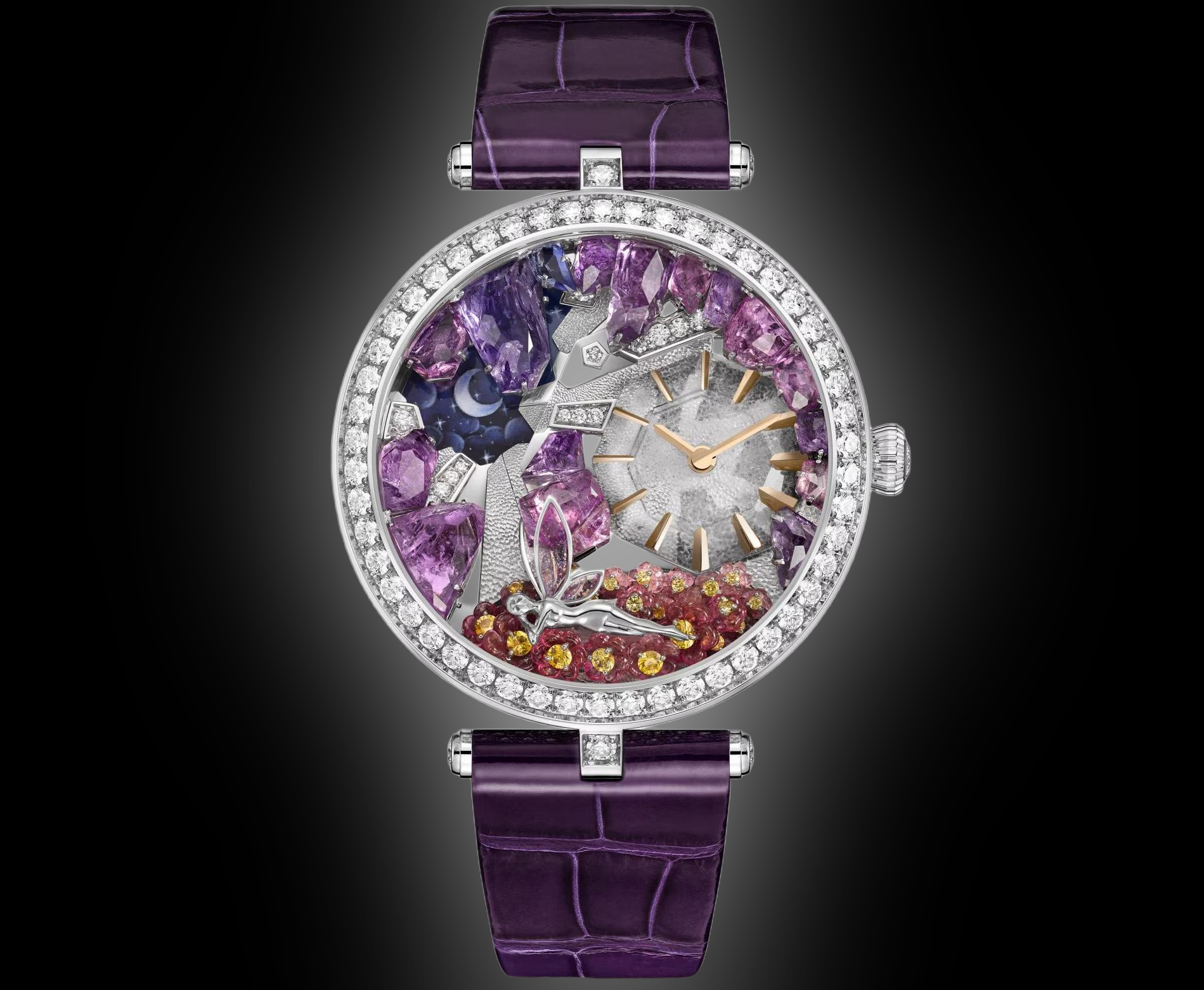 Van Cleef & Arpels Extraordinary Dials Poeme Rose Rhodium Plated