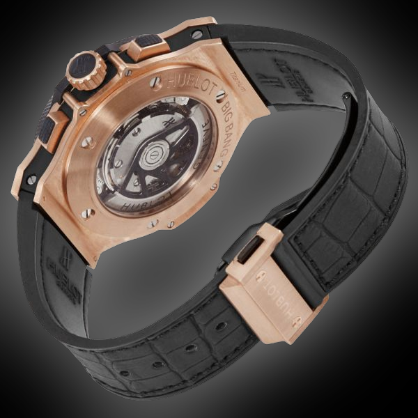 Hublot Big Bang Evolution Black Dial, 18kt Rose Gold,