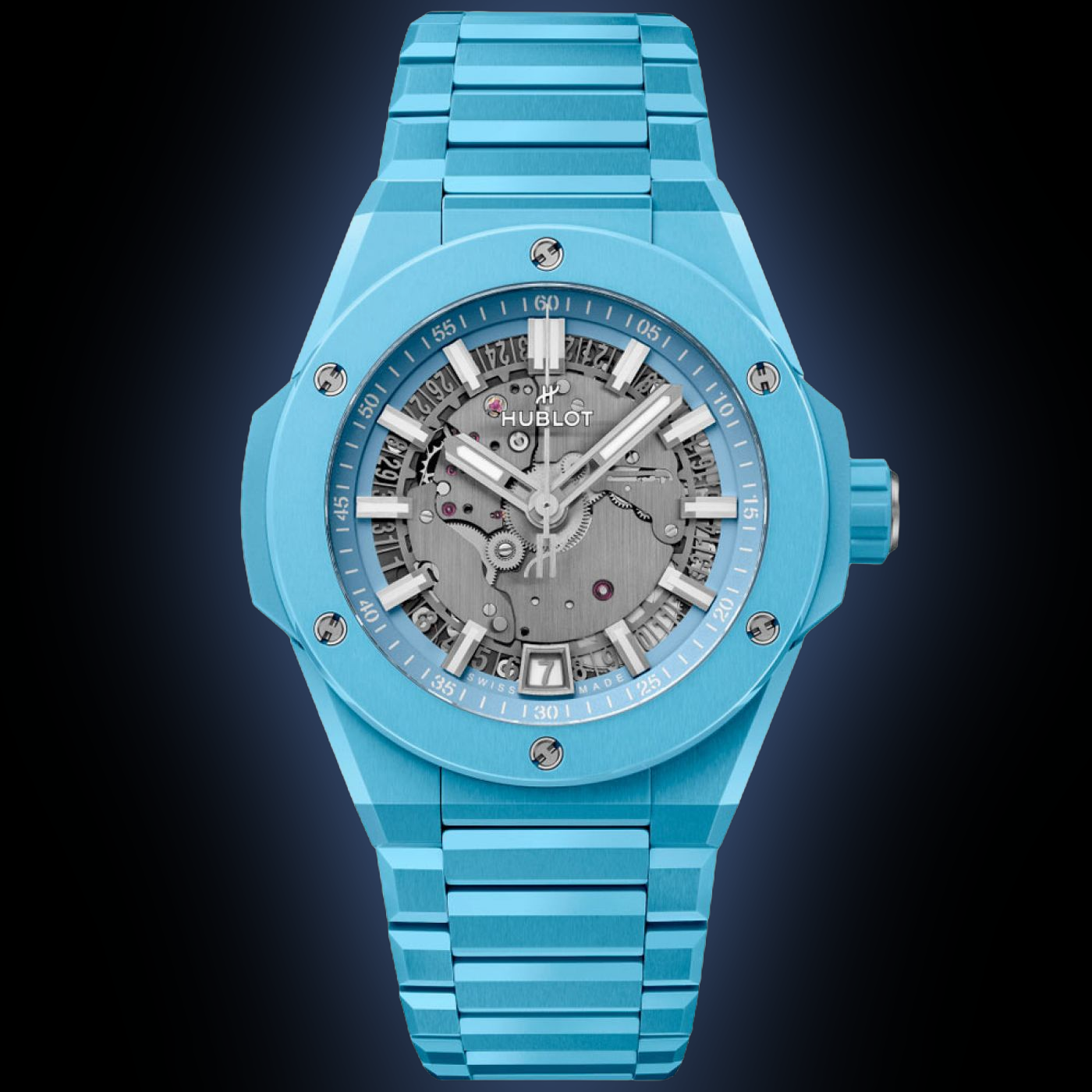 Hublot Big Bang 40 456.EX Sky Blue Ceramic, 40.0 mm, Self Winding
