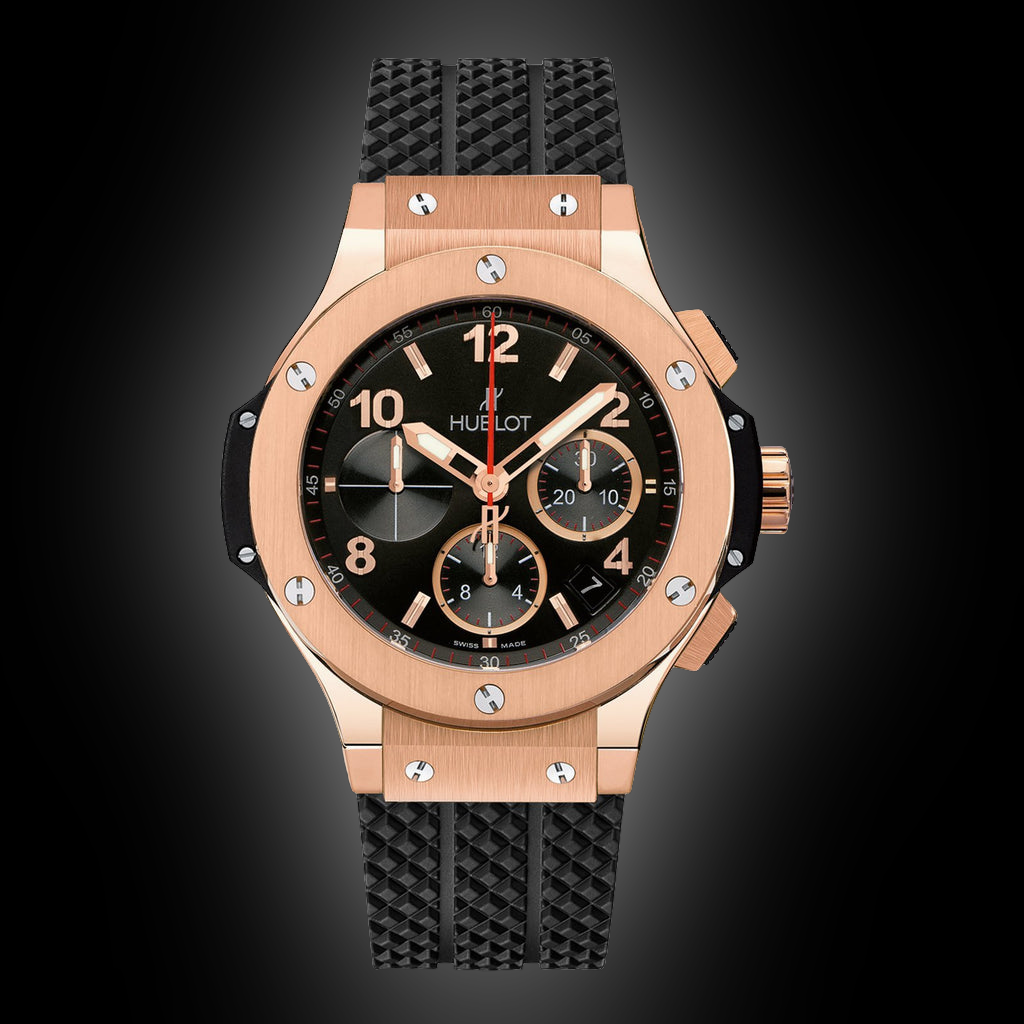 Hublot Big Bang Original 301.PX Matte Black Dial, 18K 5N Gold