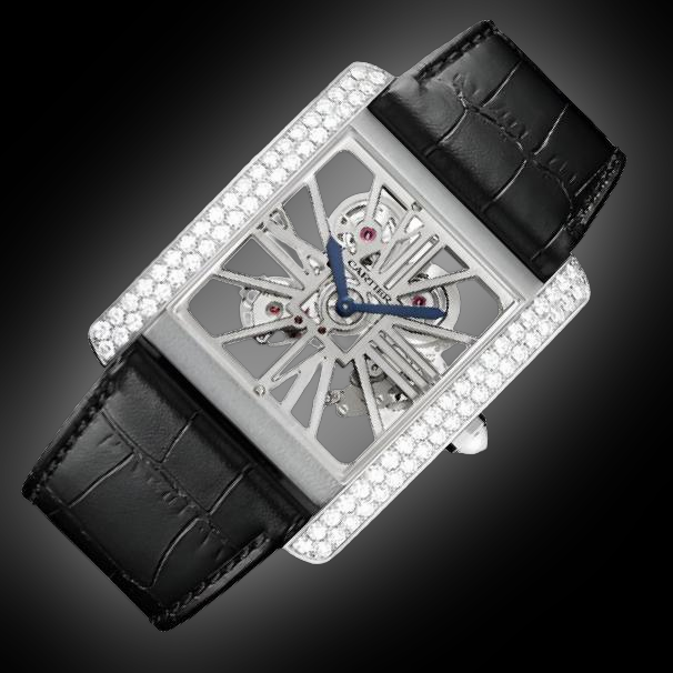 Cartier Tank MC HPI00634 Skelteton Dial, 18kt White Gold, 43.9 mm