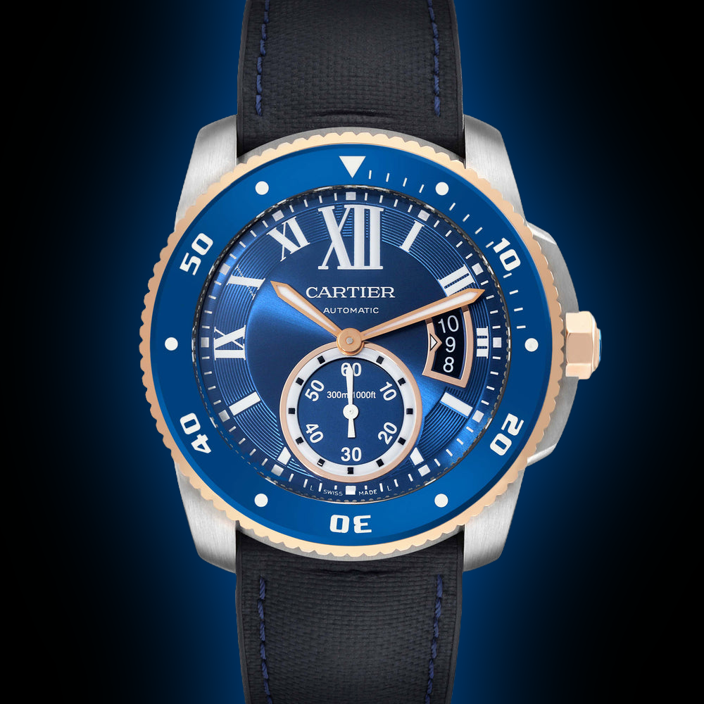 Cartier Calibre de Cartier Diver W2CA Blue Dial, Stainless Steel