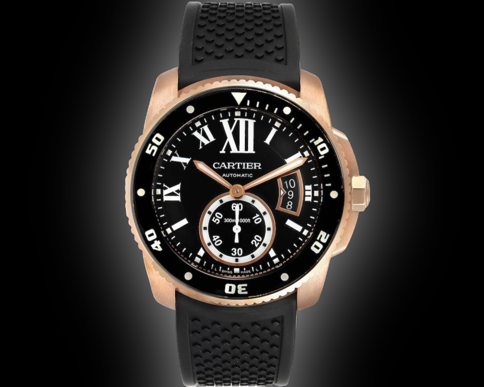 Cartier Calibre de Cartier W710 Black Dial, Stainless Steel