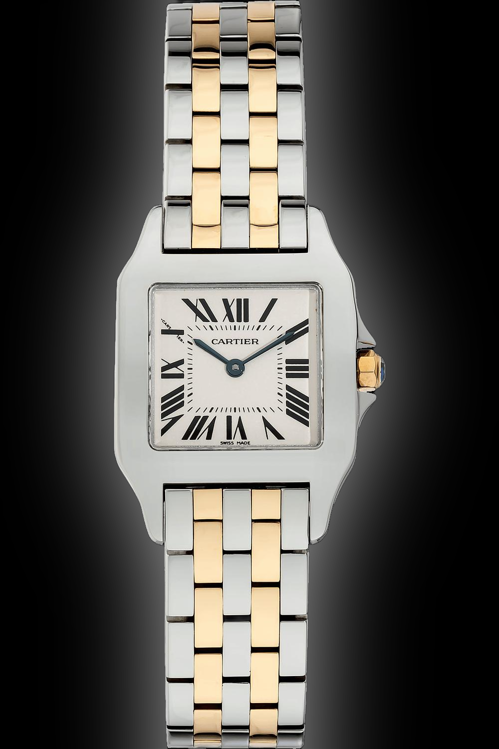 Cartier Santos Demoiselle W250 Pink Mother of Pearl Dial
