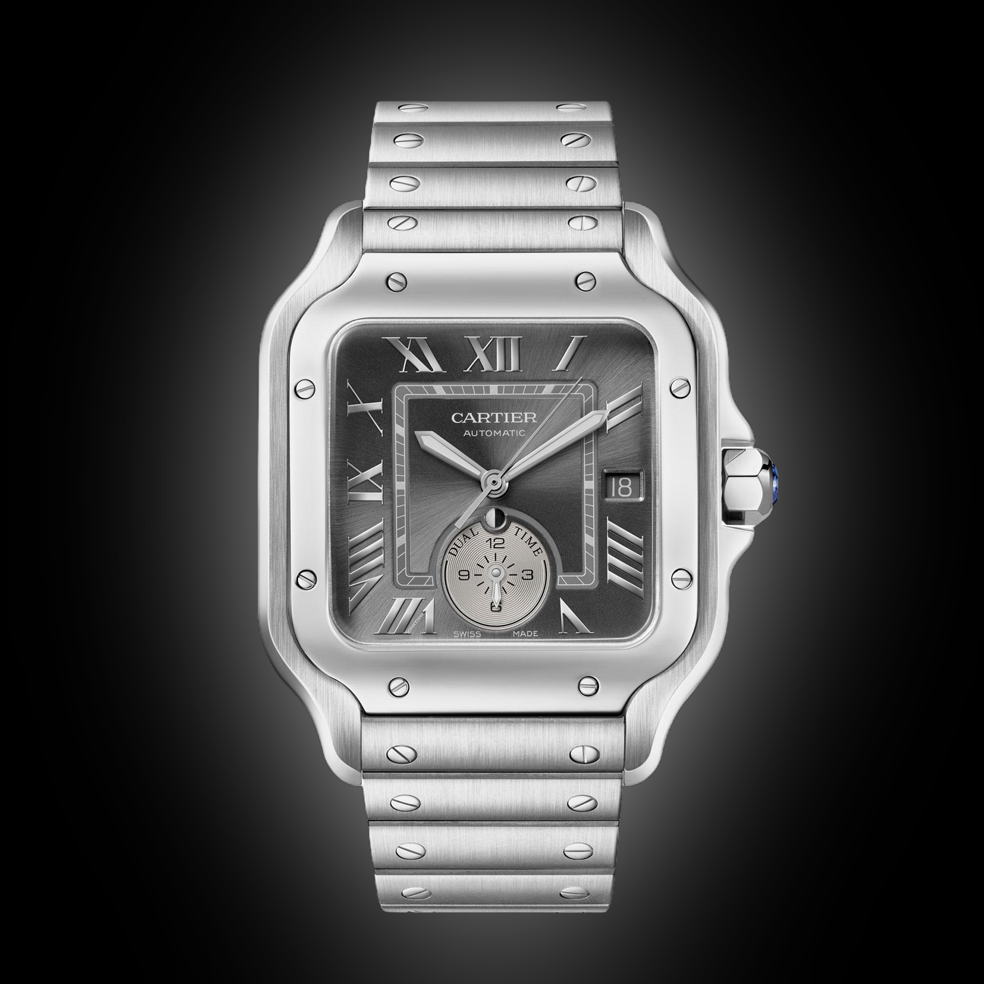 Cartier Santos de Cartier WSSA Steel, Analog, Self Winding