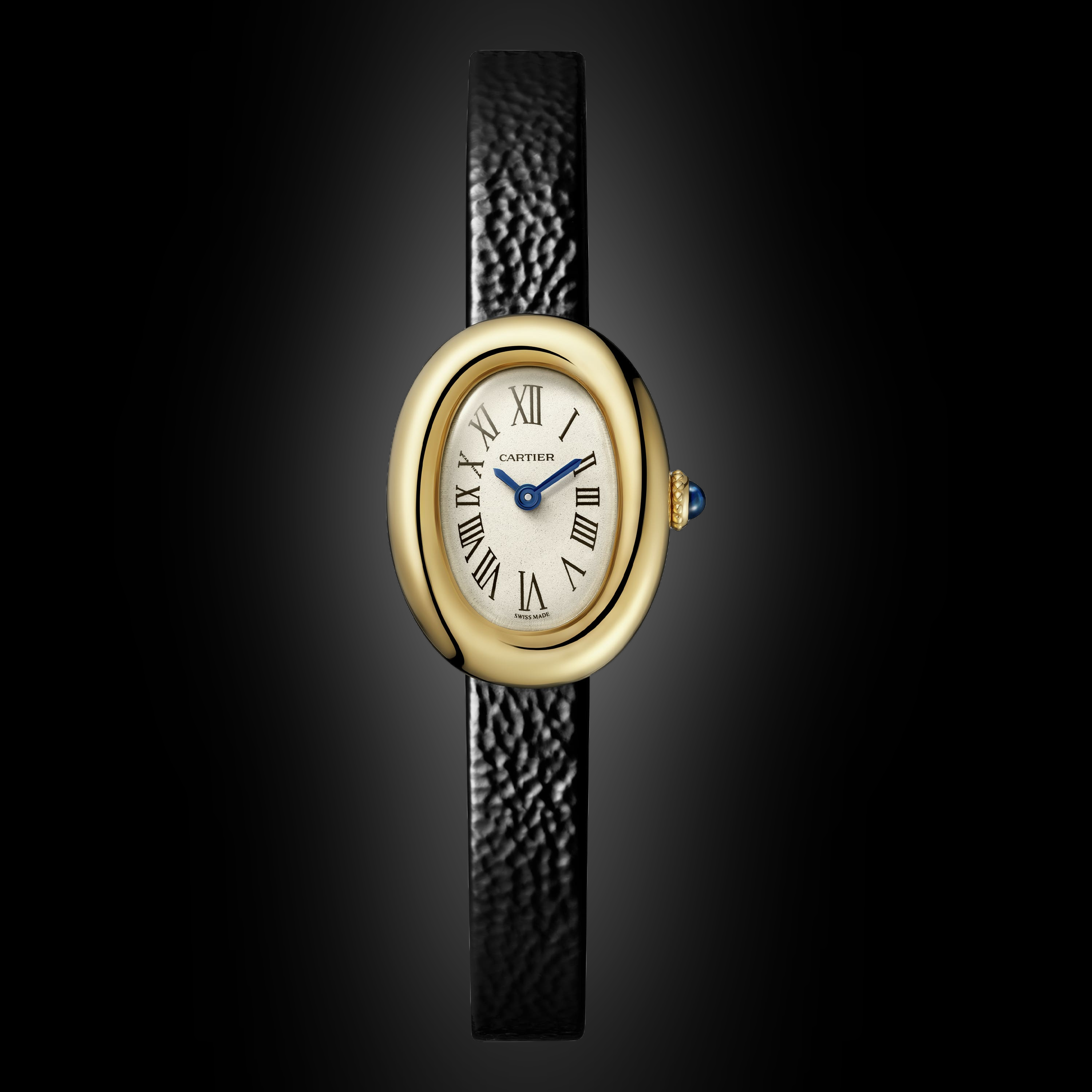 Cartier Baignoire WGBA Silvered Dial, 18K Yellow Gold, 30.0 m