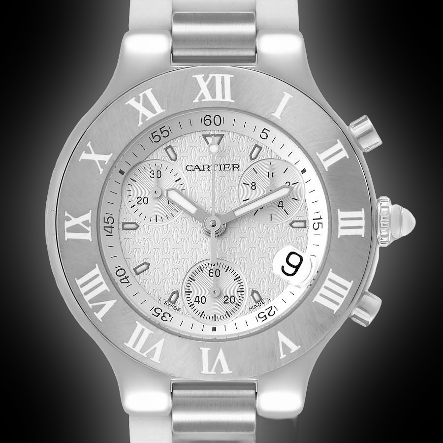 Cartier Must de Cartier 21 W101 White Dial, Stainless Steel