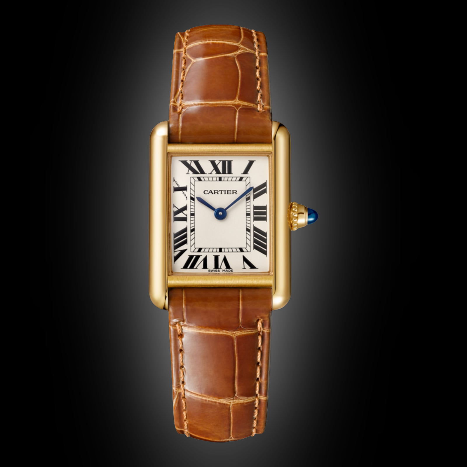 Cartier Tank Louis W152 Silver Dial, Yellow Gold, mm, Quartz