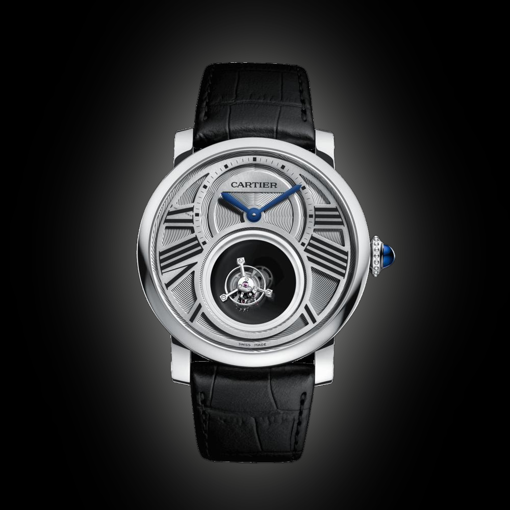 Cartier Rotonde de Cartier W155 Silver Dial, Platinum, Tourbillon