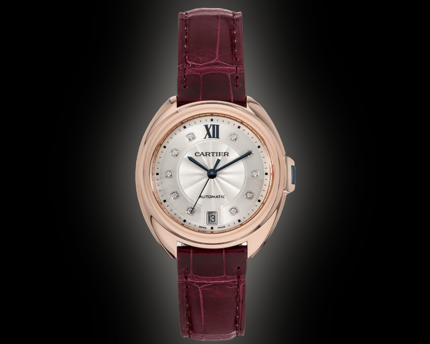 Cartier Clé de Cartier 35 WJCL Silver Dial, Pink Gold, 35.0 mm
