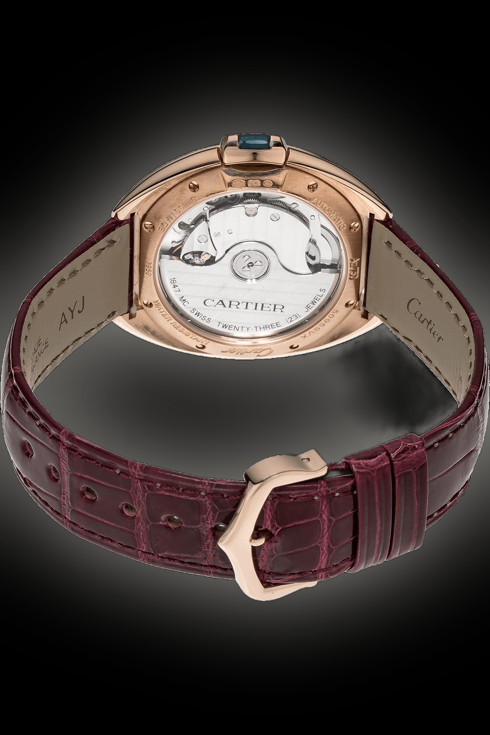 Cartier Clé de Cartier 35 WJCL Silver Dial, Pink Gold, 35.0 mm, 4.0 hz