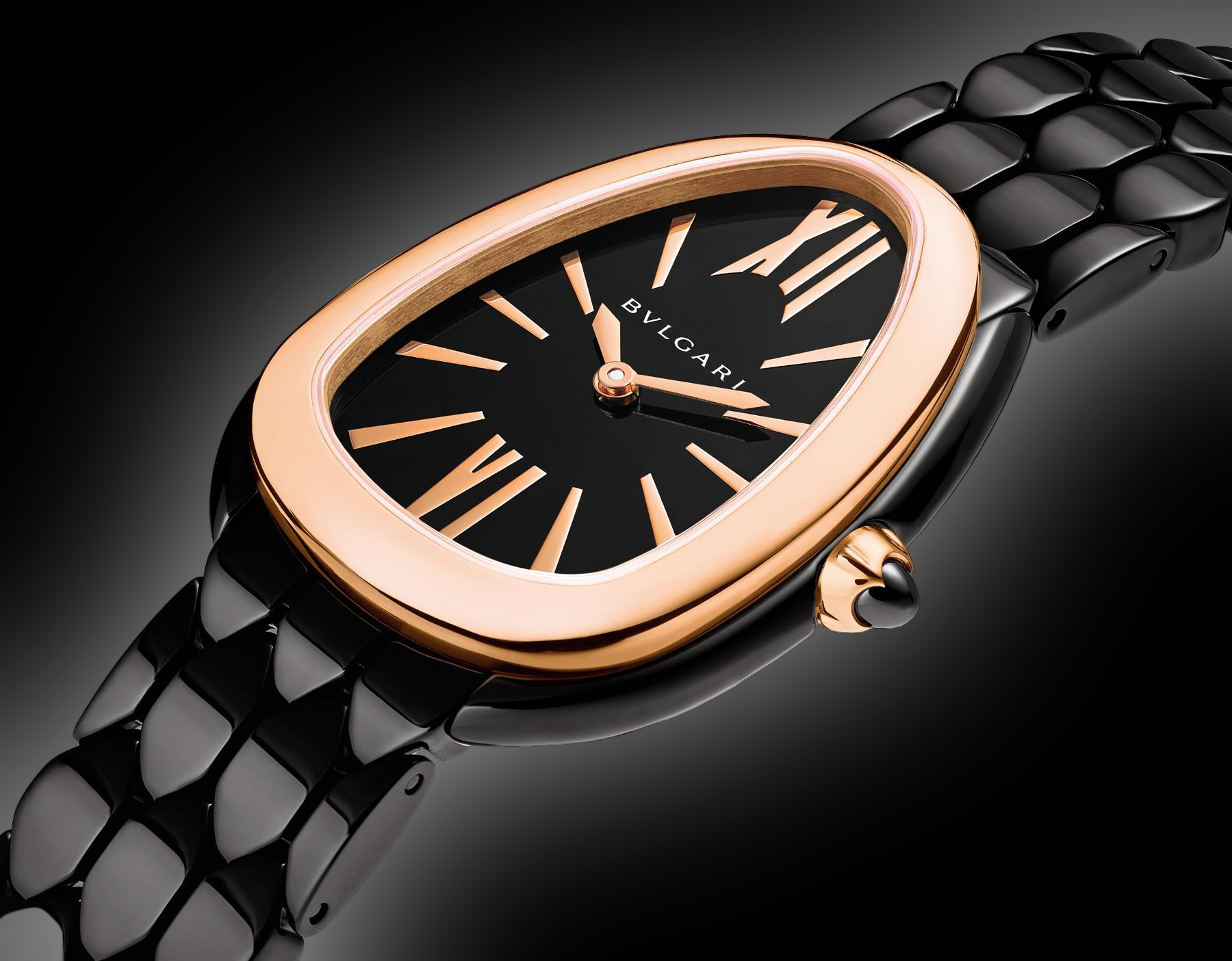 Bulgari Serpenti Seduttori Rose Gold and Steel, 33 mm