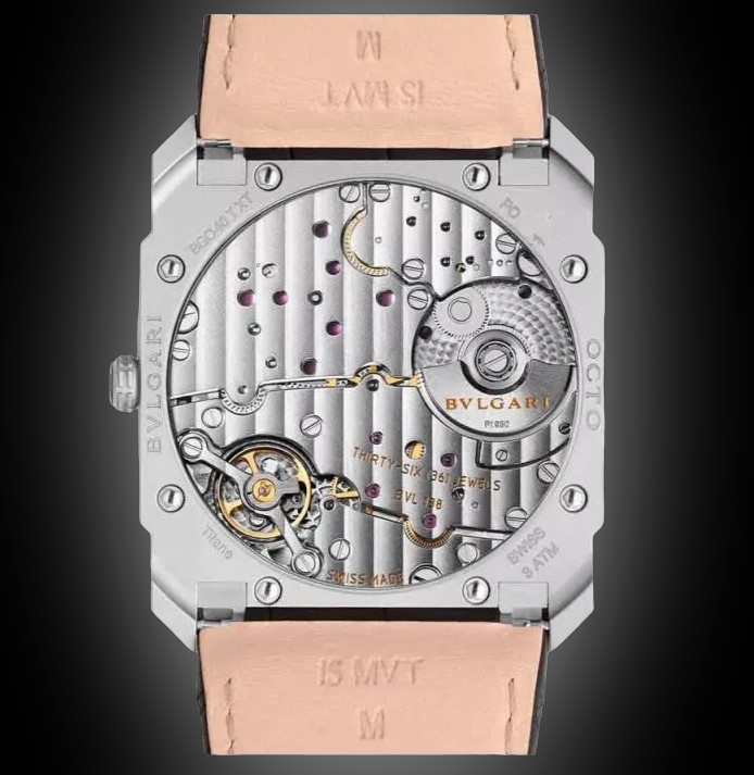 Bulgari Octo Finissimo Grey Dial, Titanium, 40.0 mm, Alligator Leather