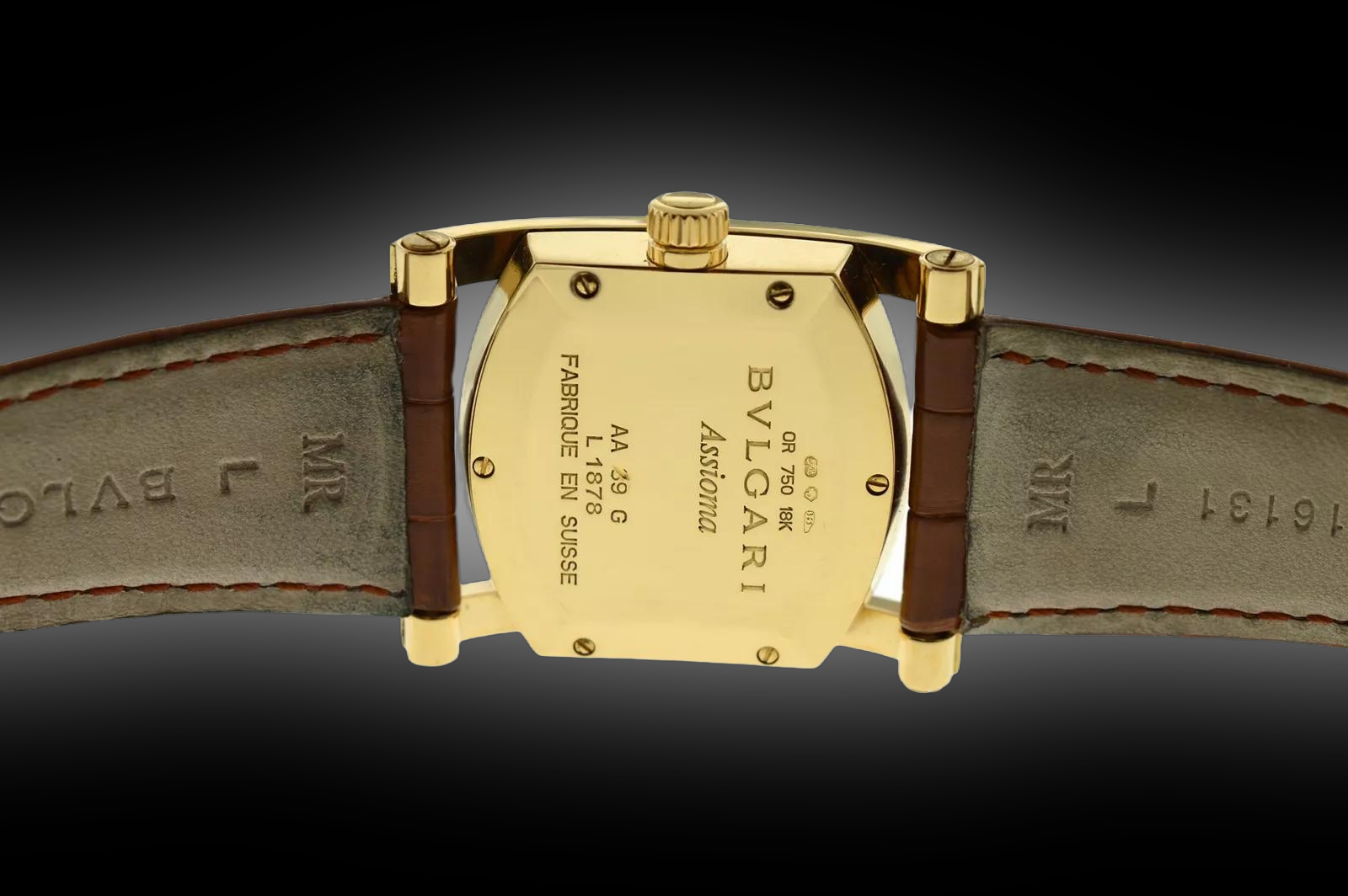 Bulgari Assioma Gold-Tone Dial, 18kt Yellow Gold, 30.0 mm, Men