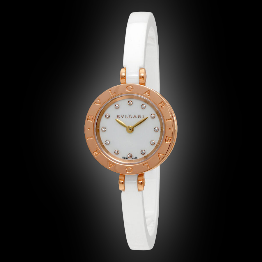 BVLGARI 美品】 Bulgari B.Zero1 Black Dial, Pink Gold Ceramic, 23.0 mm
