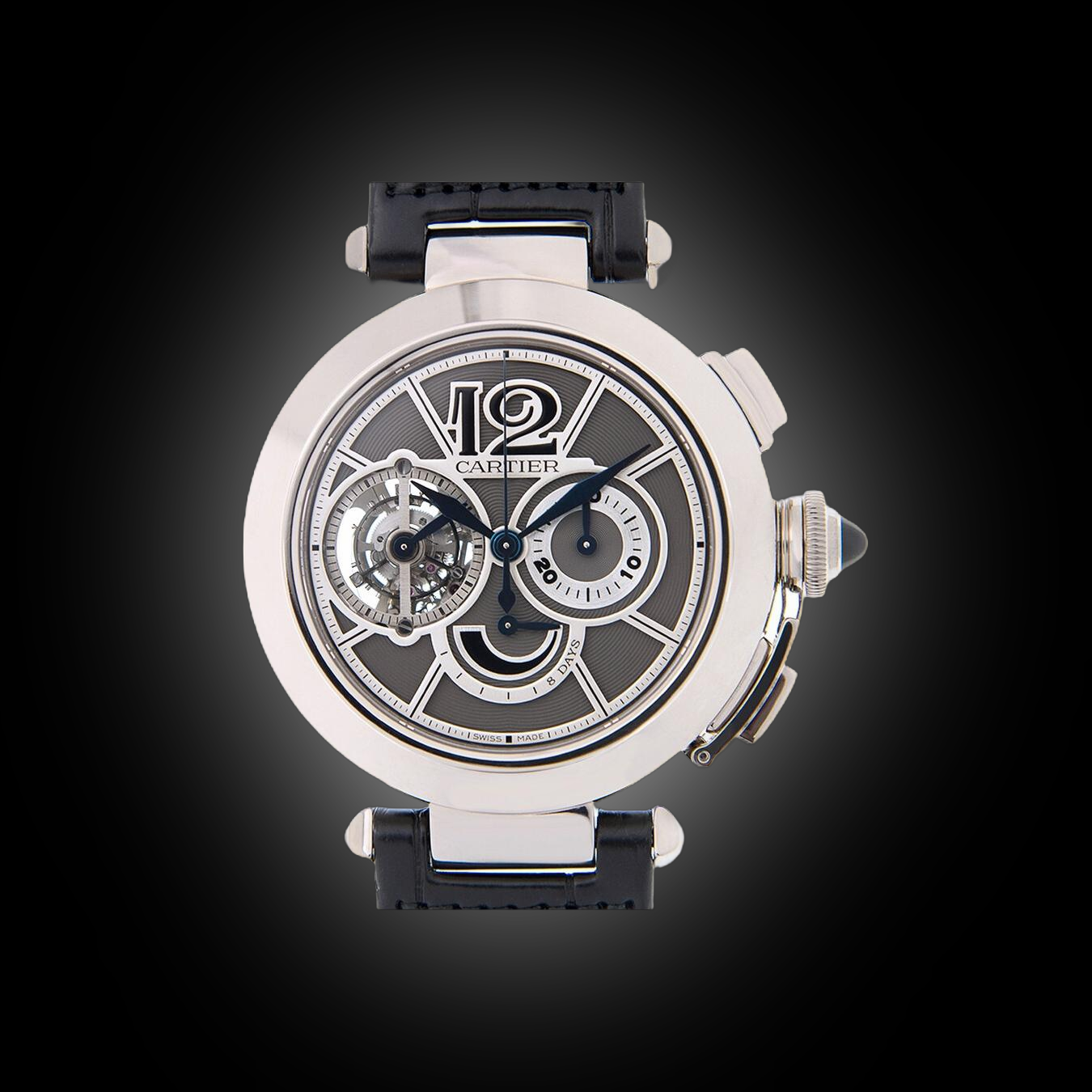 Cartier Pasha de Cartier W303 Slate Grey Dial, 18kt White Gold