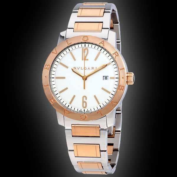 TRẦN HOÀNG ĐÁO Bulgari Bulgari Solotempo White Dial, Pink Gold, 41.5 mm, Self