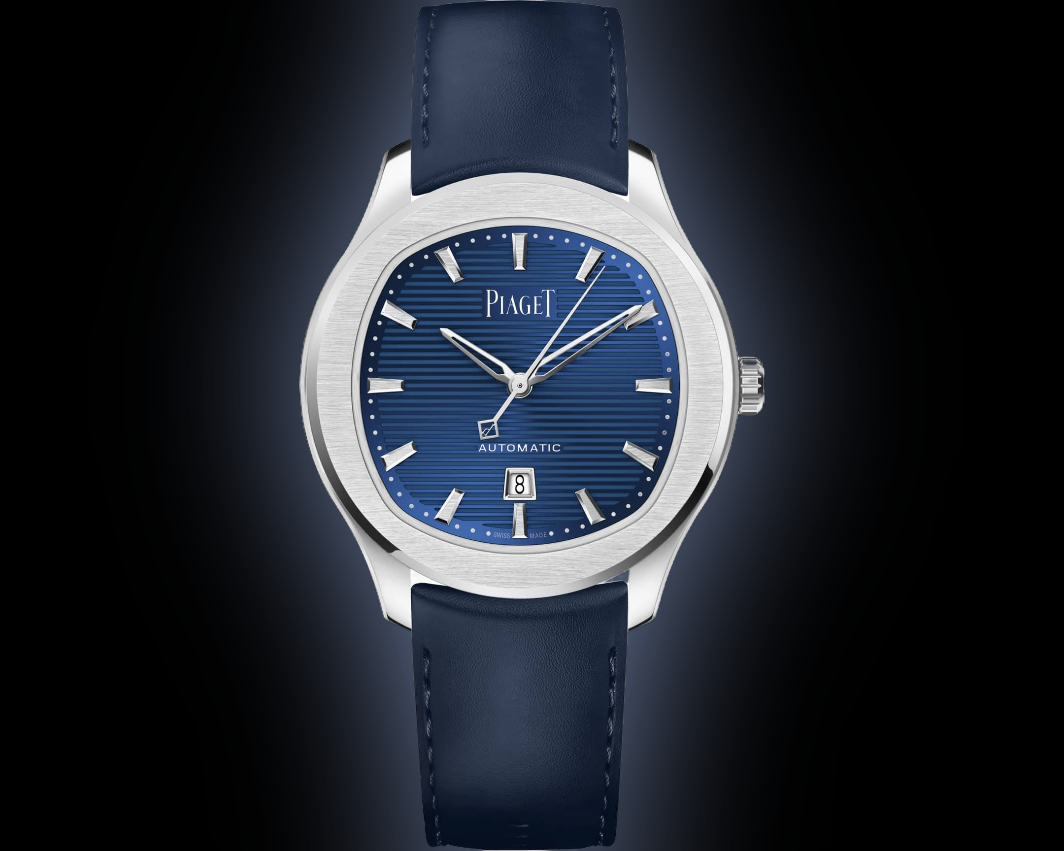 Piaget Polo 47017 Blue Dial, Steel, 36.0 mm, Date