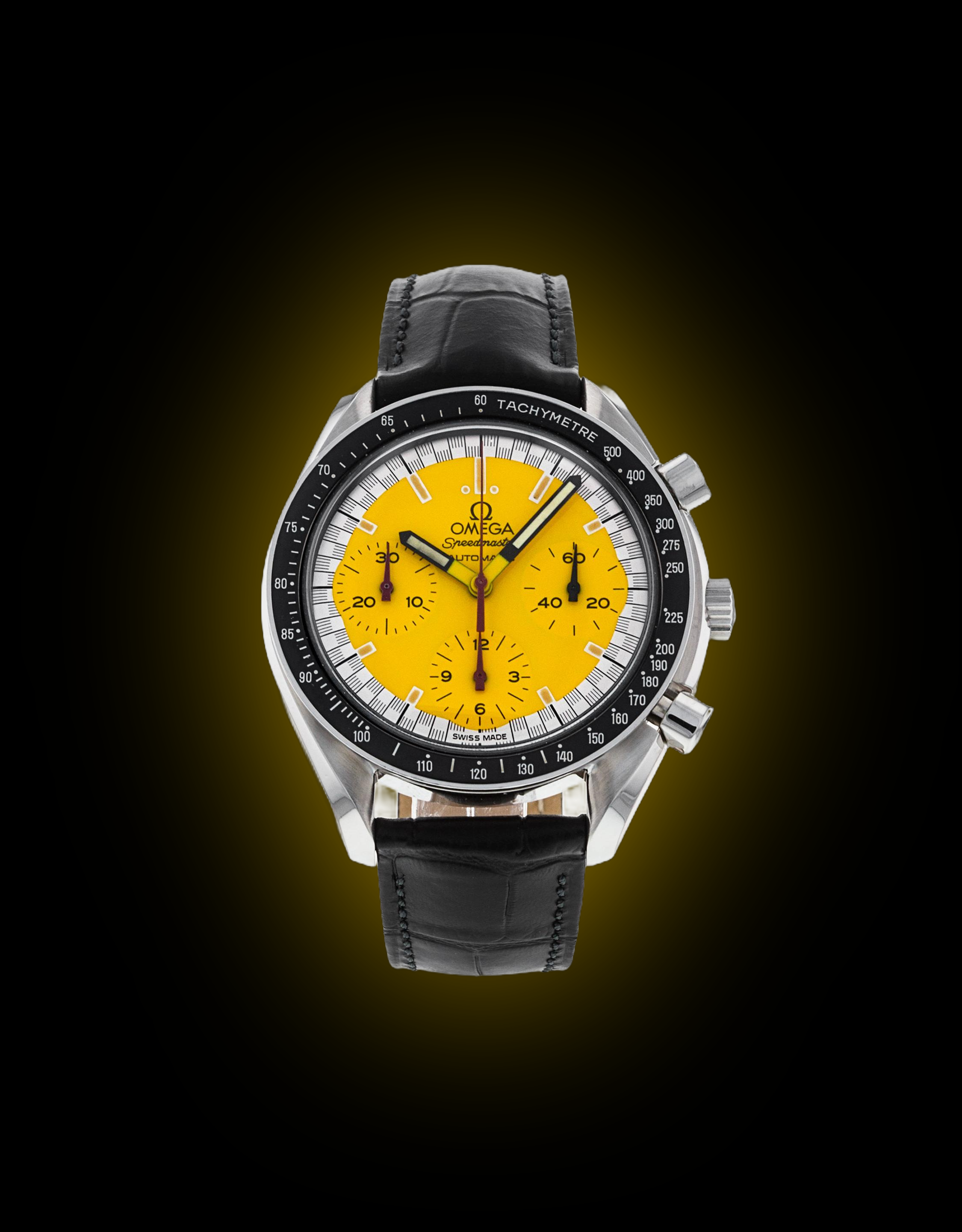 Omega Speedmaster Reduced 3810.12 Yellow Dial, Stainless Steel