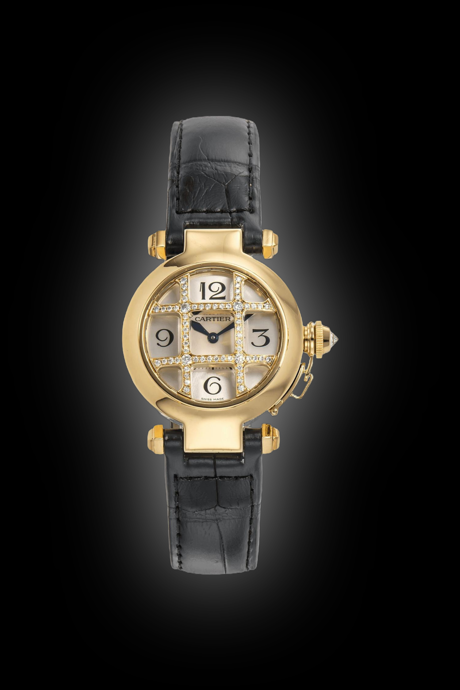 Cartier Pasha de Cartier WJ11 Silver Dial, 18kt Yellow Gold, 32.0