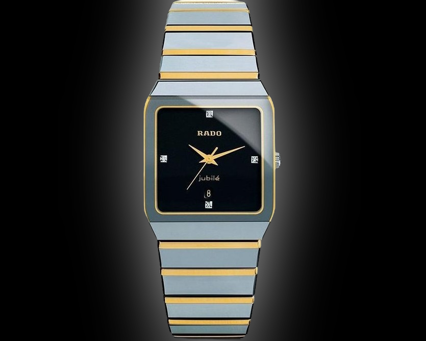 RADO　ボールペン Rado Centrix Two-Tone R30036712 Diamonds Black Dial 38mm