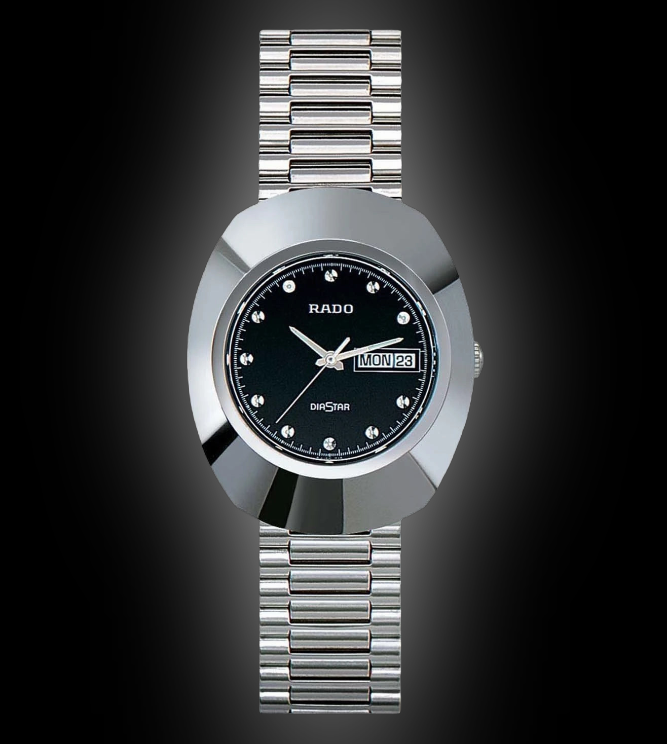 RADO Diastar 黒 ステンレススチール 防水 RADO Diastar 黒 ステンレススチール 防水 RADO Diastar 黒 ステンレス