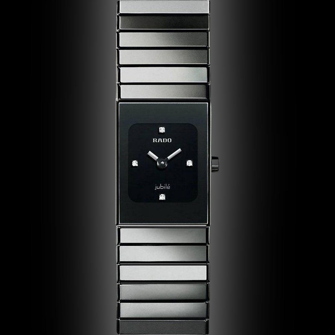 Rado Ceramica 2182 Diamond Black Dial, Analog, Quartz, Ladies Watch