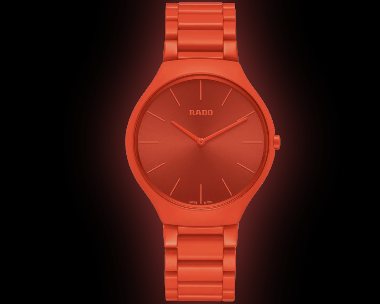 Rado TRUE Round 2709 High-Tech Ceramic, Titanium, Powerful Orange