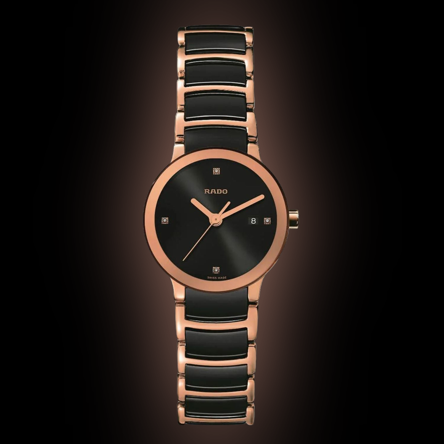 Rado Centrix 3002 Black Dial, Stainless Steel, Quartz, 50.0 m