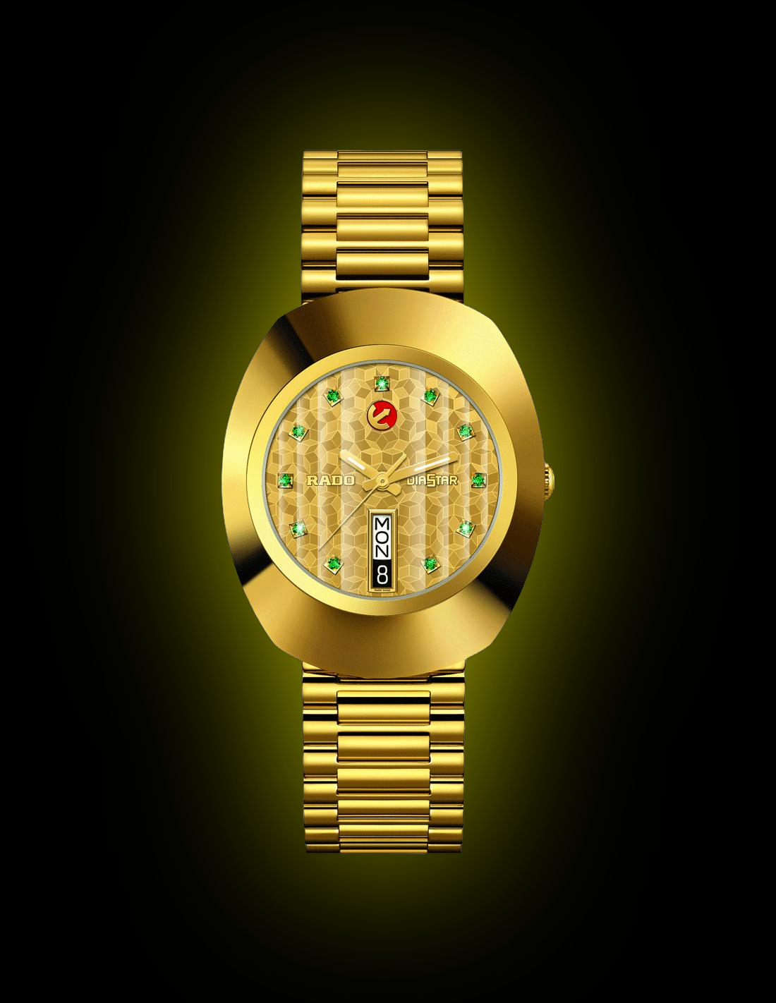 Rado Original 1241 Yellow Gold Dial, Stainless Steel, 35.0 mm, Men's Watch