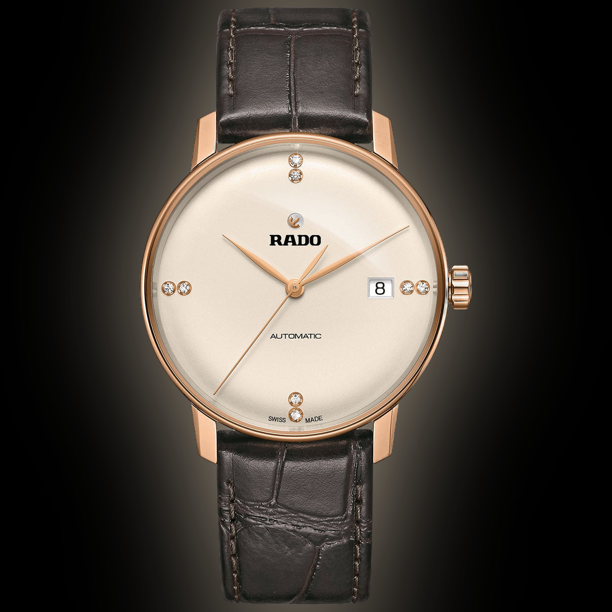 Rado Coupole 2286 White Dial, Stainless Steel, Automatic, 80.0 hours