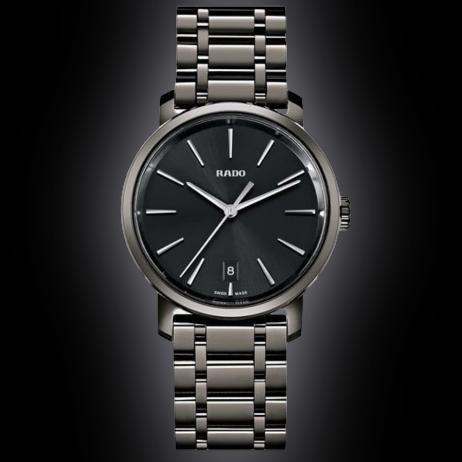 Rado DiaMaster 1407 Black Dial, High-Tech Ceramic, XL, Men's Watch