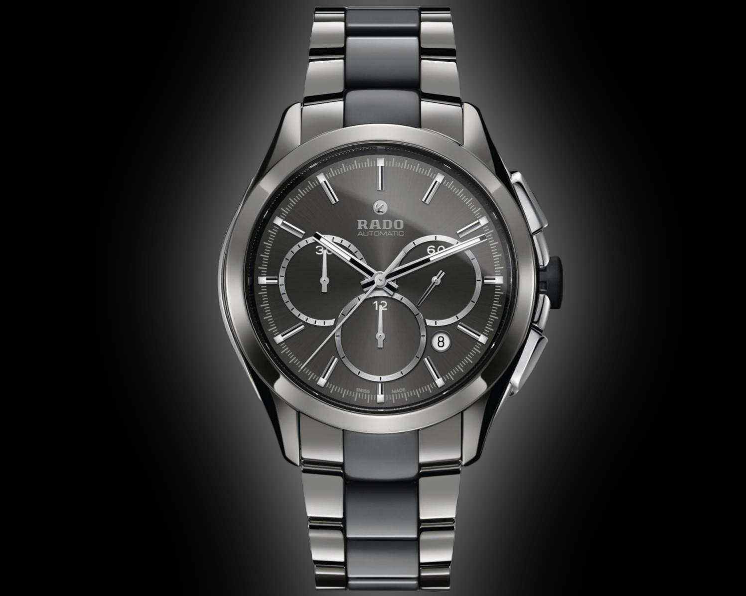 Rado R32276112 Rado HyperChrome 3227 Grey Dial, Plasma High-Tech Ceramic, XXL ...