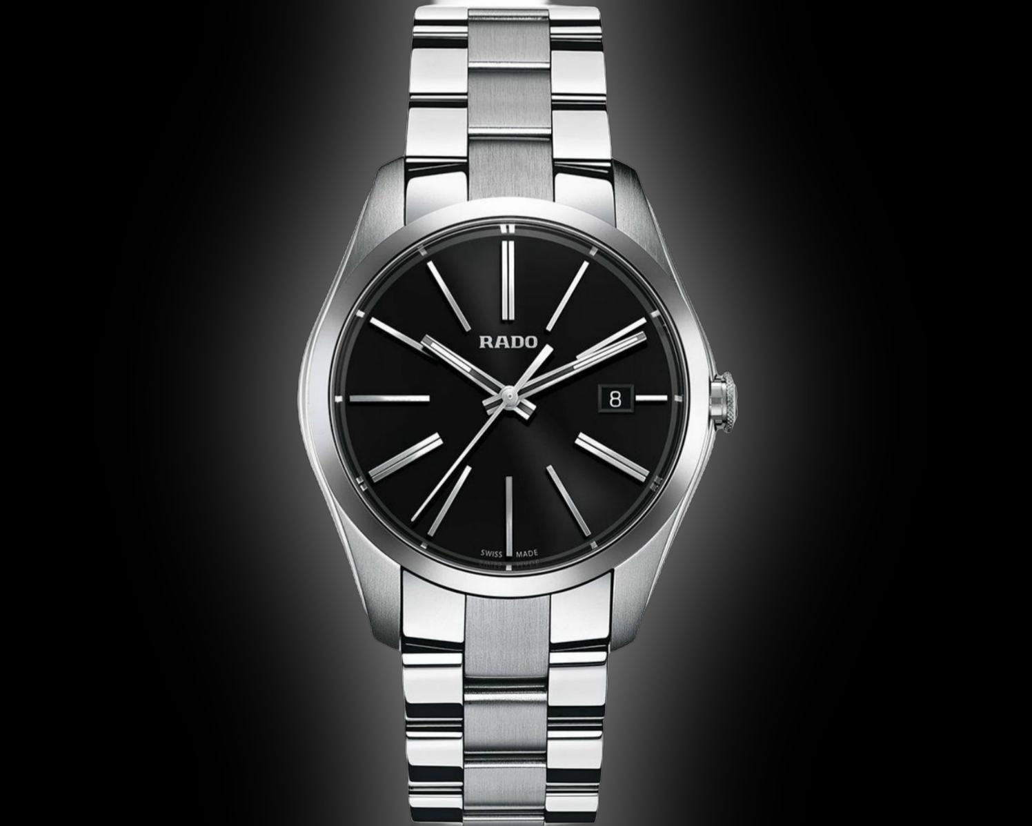 D r.A r r v o ザゼウス Rado HyperChrome 3229 Black Dial, Stainless Steel, 39.0 mm, Men's