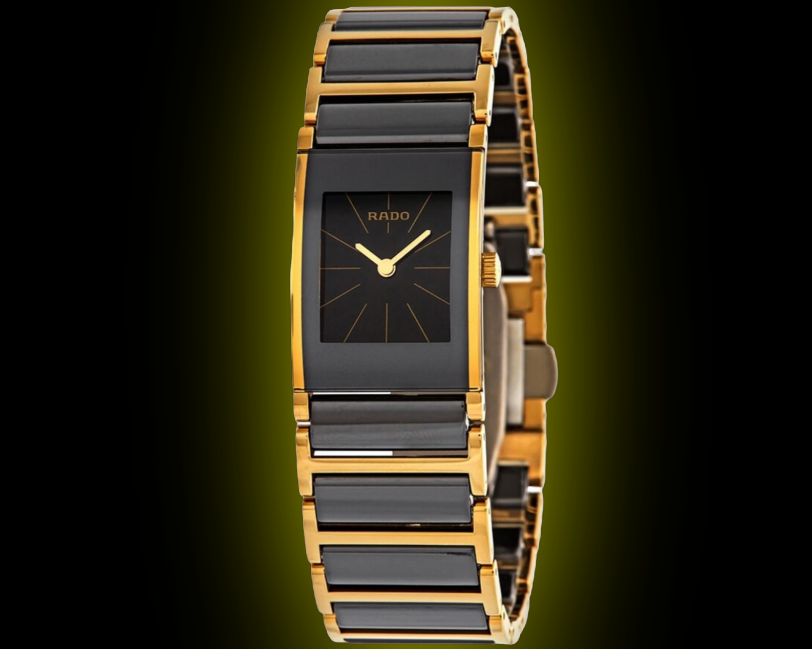 Rado Integral 2078 Black Dial, Stainless Steel, Rado Calibre 153