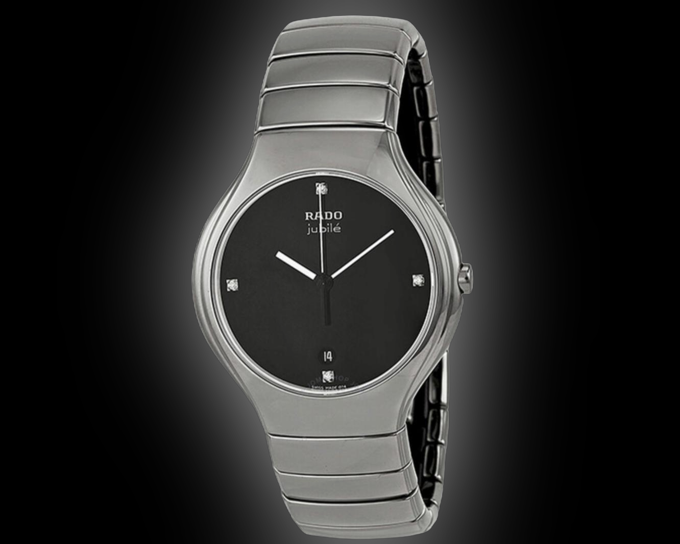 Rado TRUE 2765 Black Dial, Ceramic, Jubile, Men's Watch