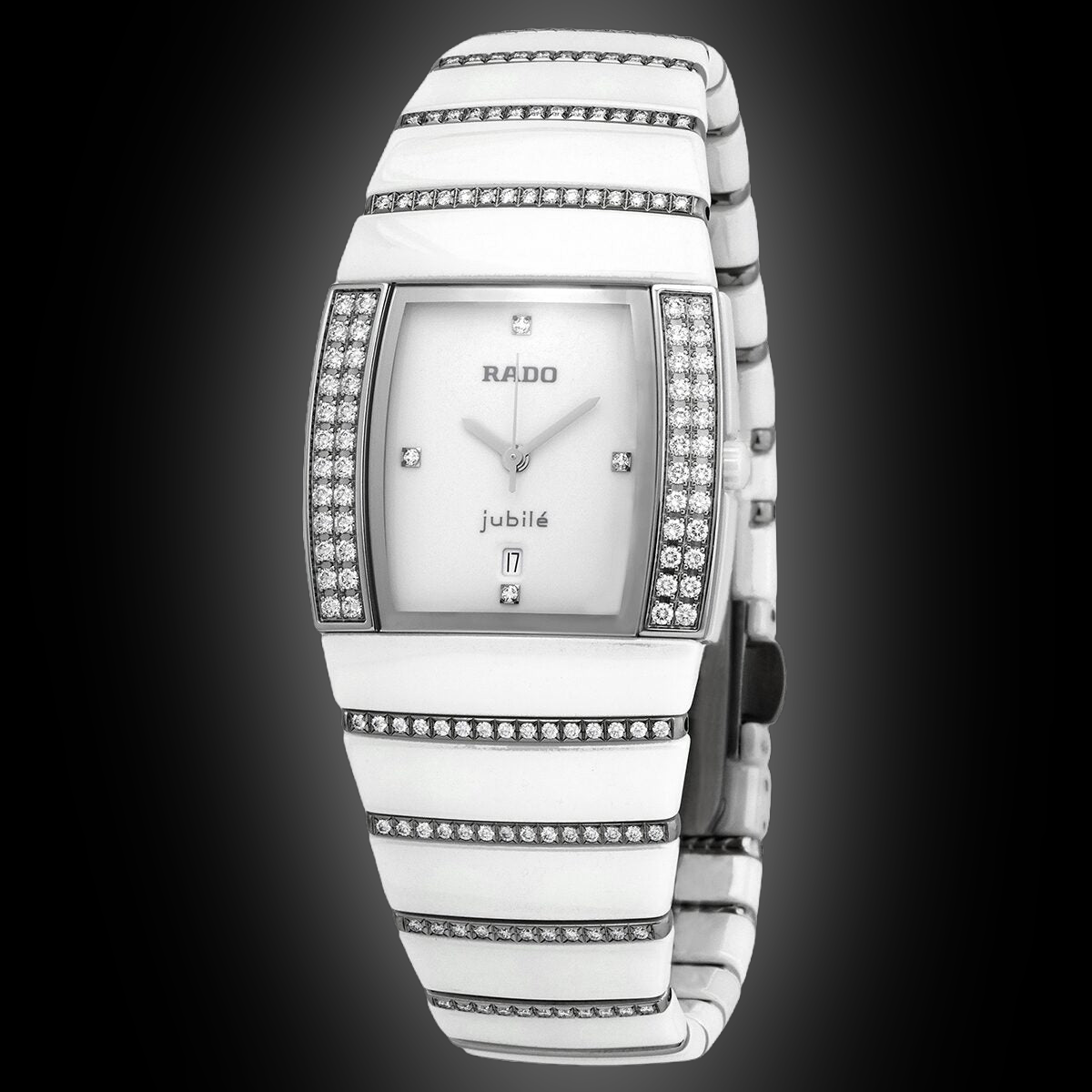Rado TRUE Square 2707 White Dial, High-Tech Ceramic, Titanium
