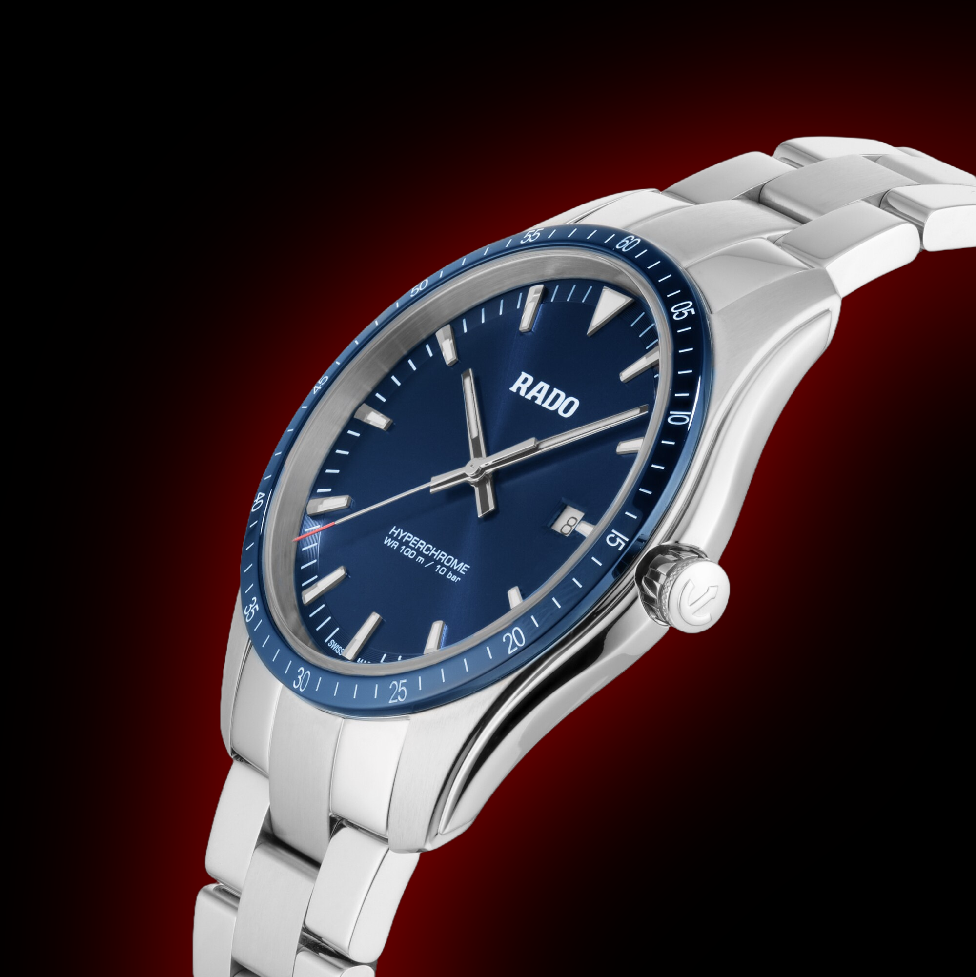 Rado HyperChrome 3250 Blue Dial, High-Tech Ceramic, 44.9 mm, Quartz