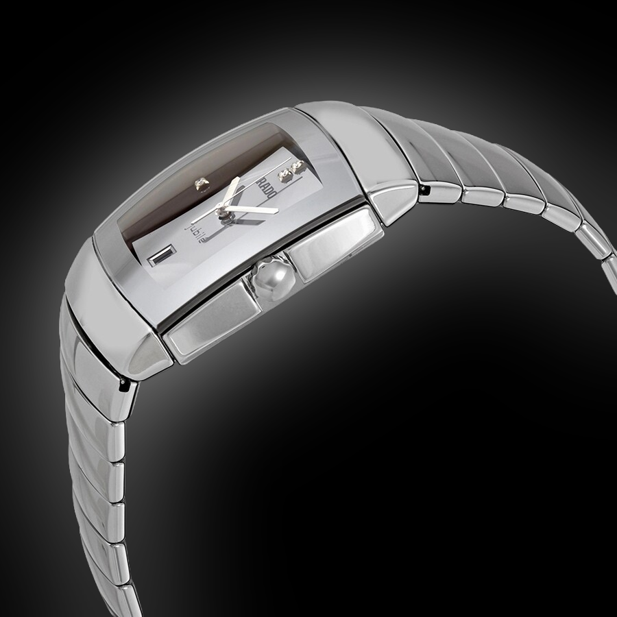 Rado R13333732 Sintra Mini Women's Platinum-tone Ceramic Diamond Watch
