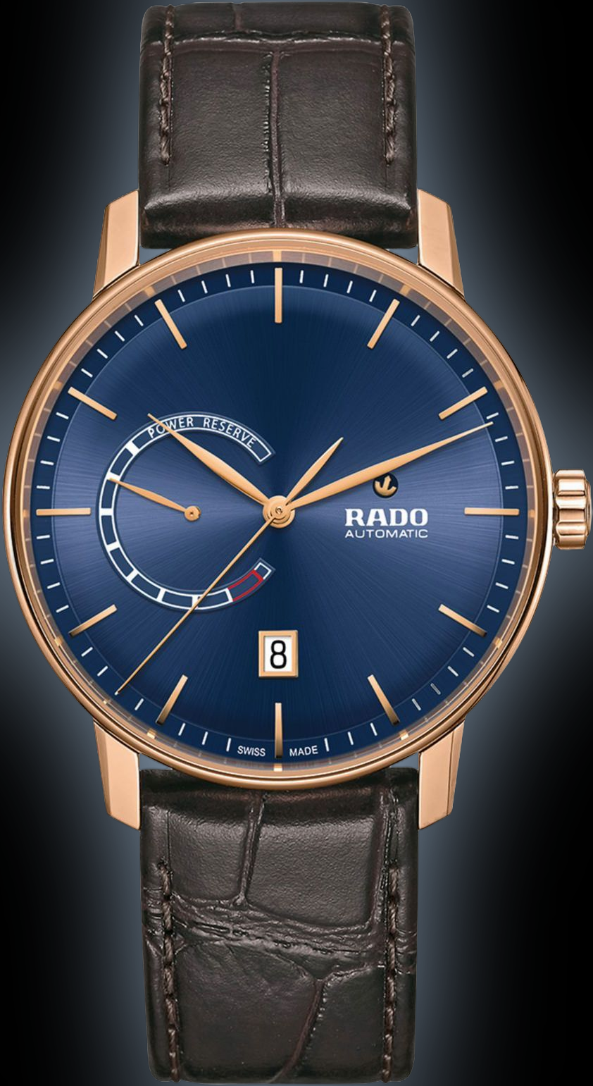 Rado 183 ロデオ Rado Coupole 2287 Blue Dial, Rose Gold-Tone Stainless Steel, 41.0