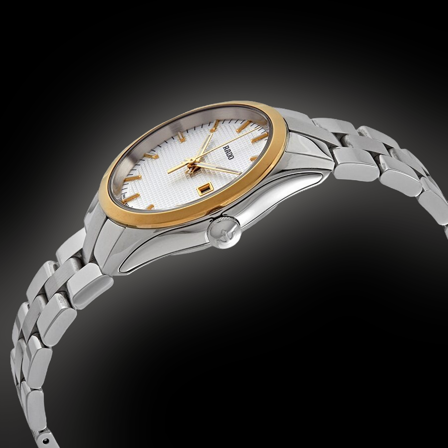 れん　白　黒　4764 Rado HyperChrome 3297 Silver Dial, Stainless Steel, Quartz