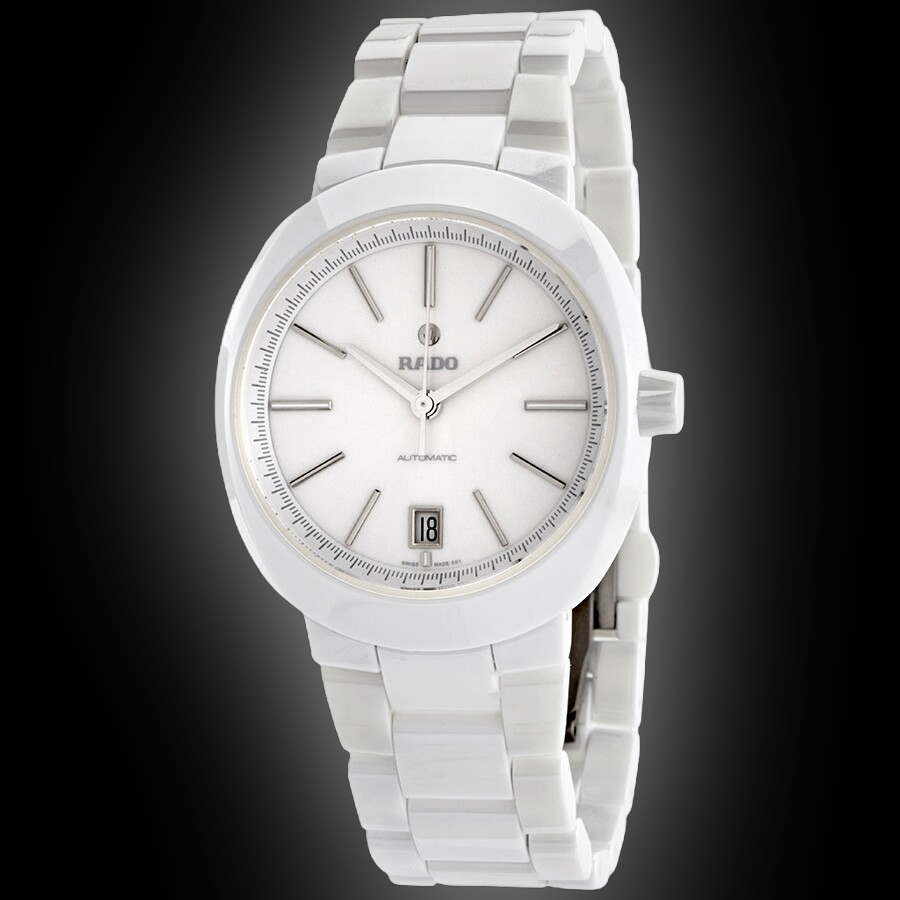 Rado D-Star 1561 White Dial, High-Tech Ceramic, 38.0 mm, Ladies Watch