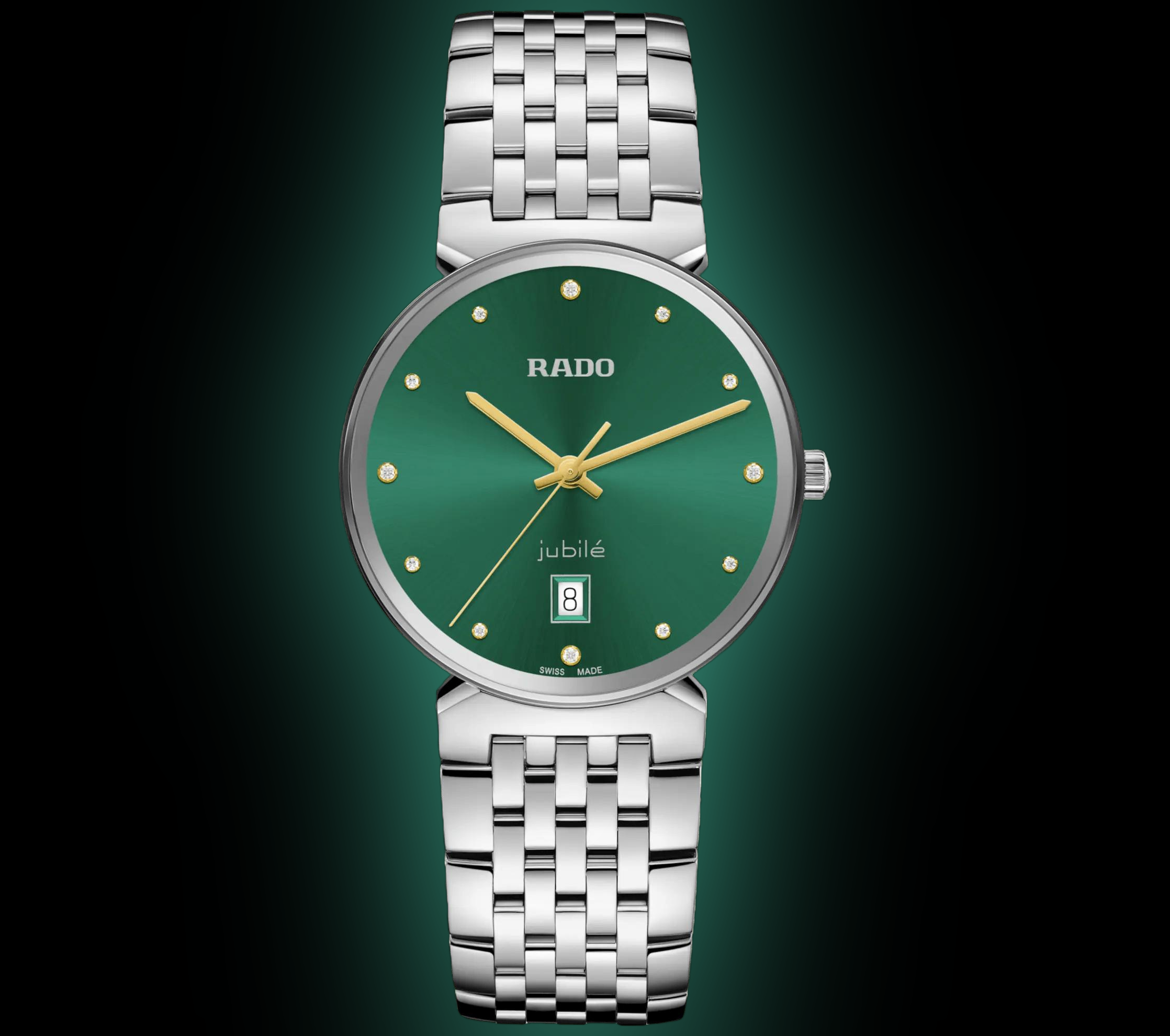 Rado Florence 4891 Green Dial, Stainless Steel, 38.0 mm