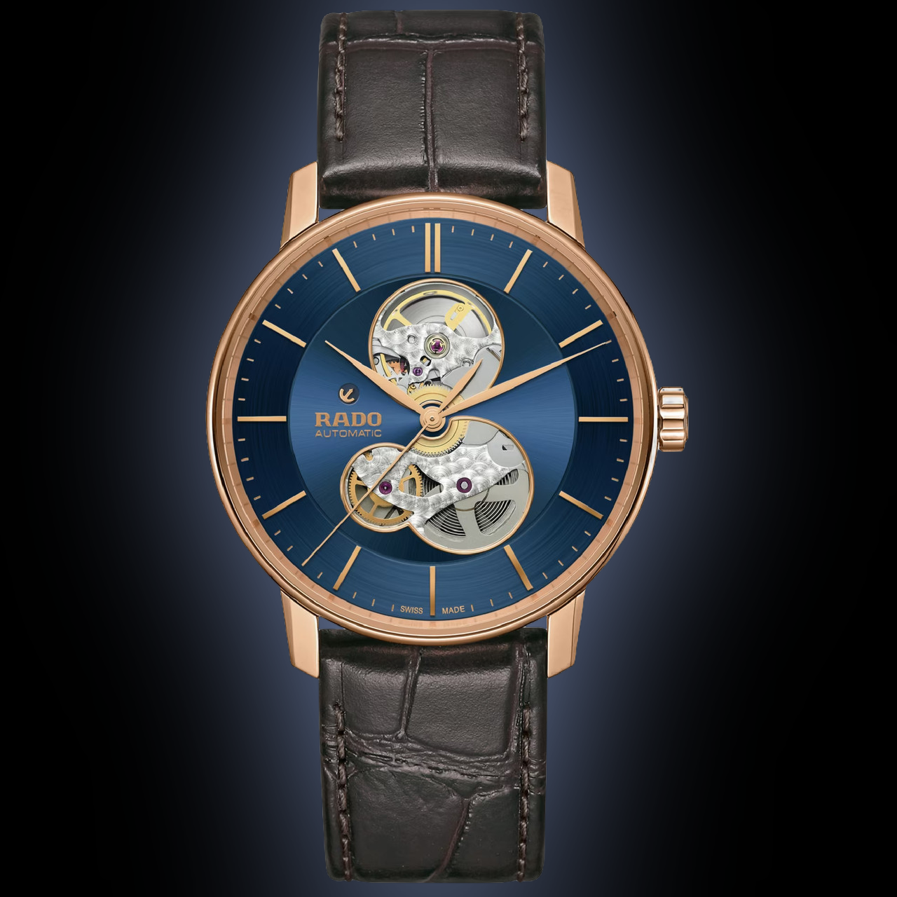 Rado Coupole 2289 Open Heart Blue Dial, Stainless Steel, 41.0 mm