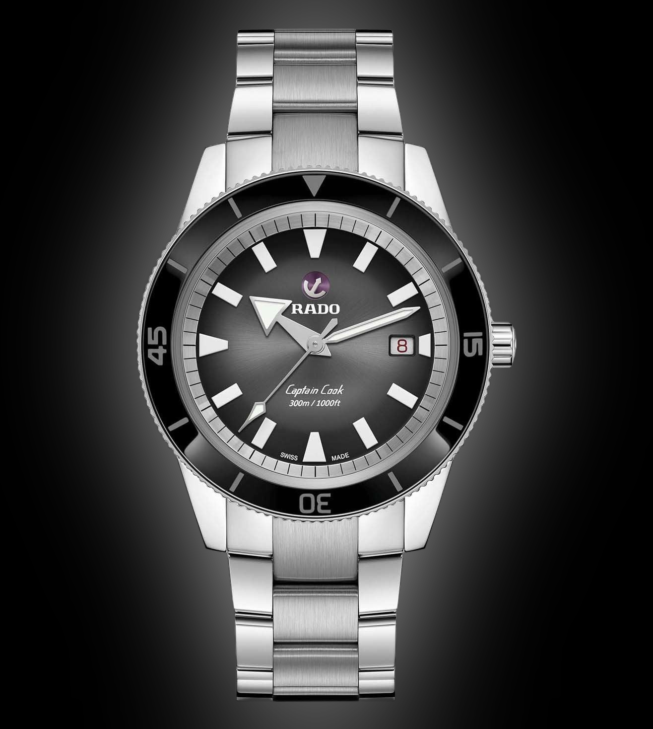 Rado Captain Cook R33522153 Black Dial, Stainless Steel, Mkii