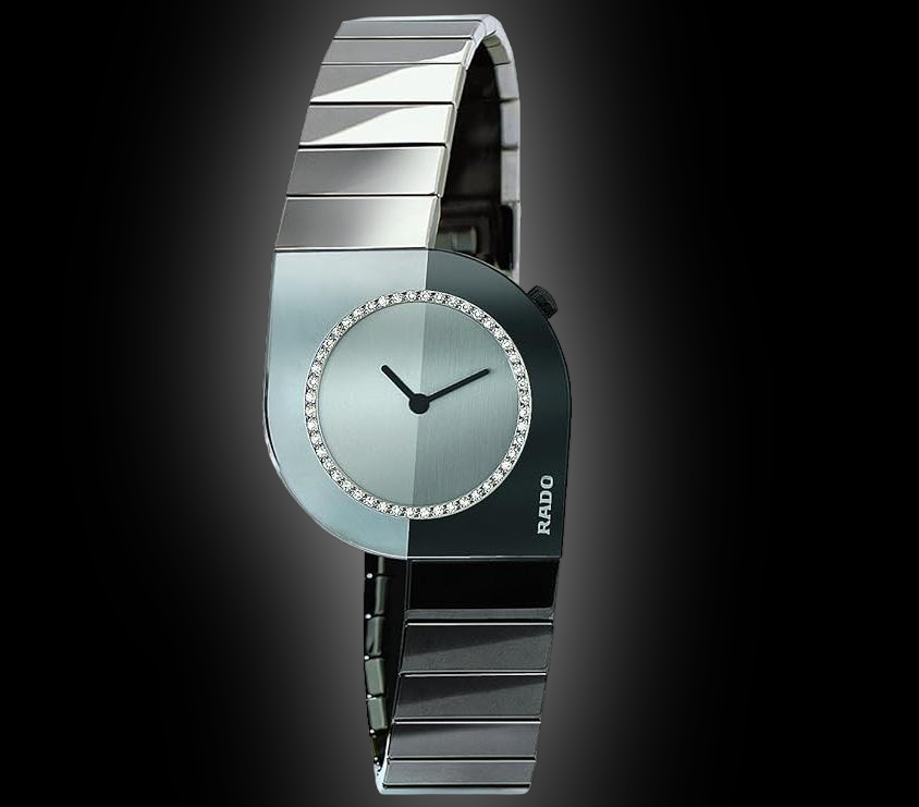 Rado Cerix 2547 Silver Dial, Ceramic, 34.0 mm, Ladies Watch