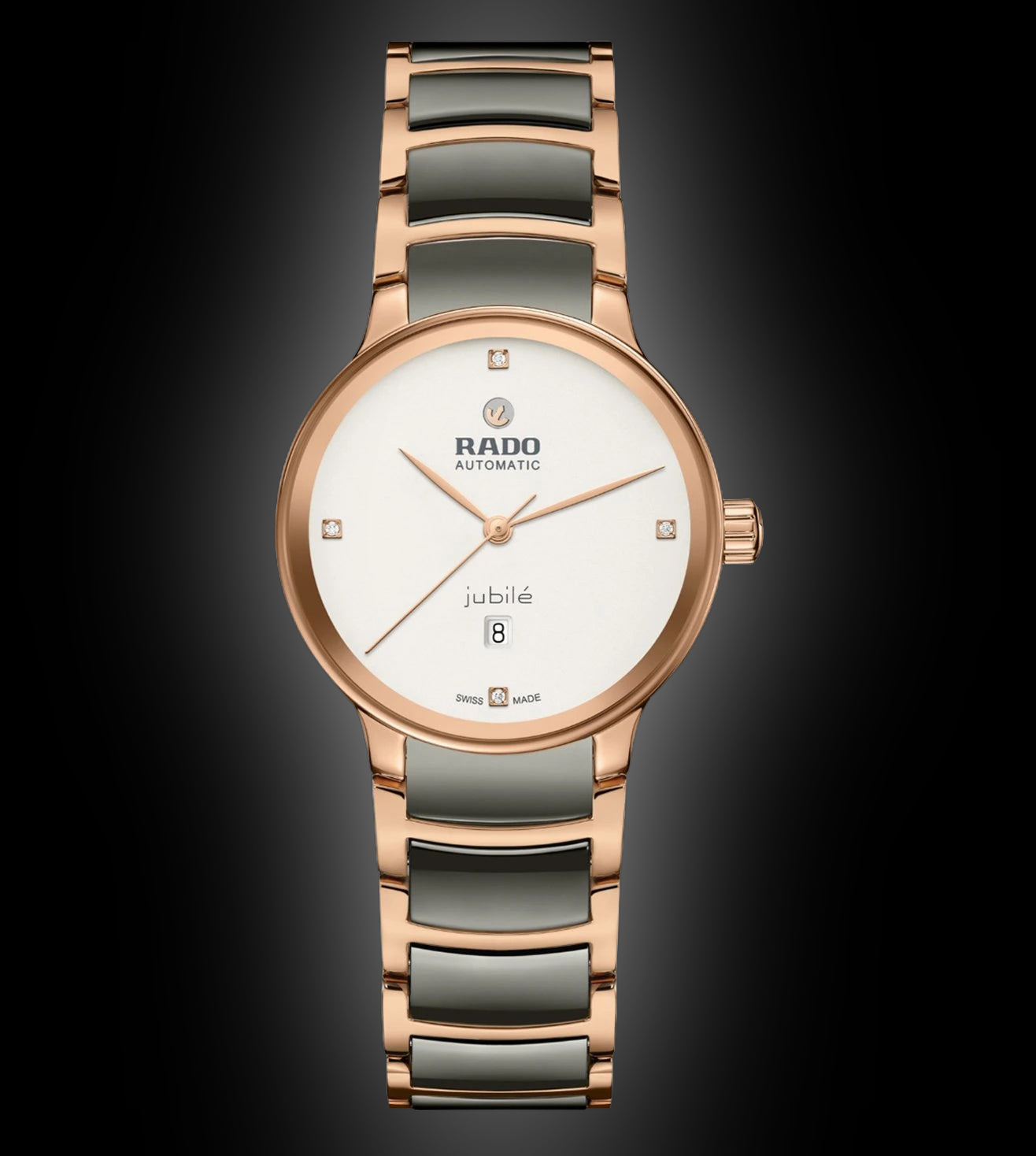 rorop① Rado Centrix 3001 Silver-White Dial, Stainless Steel, 30.5 mm